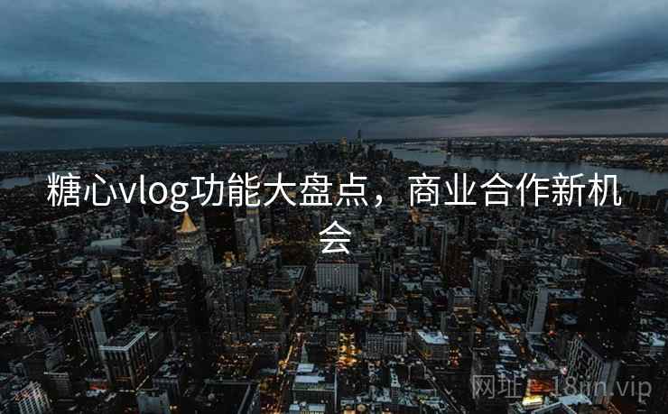 糖心vlog功能大盘点，商业合作新机会